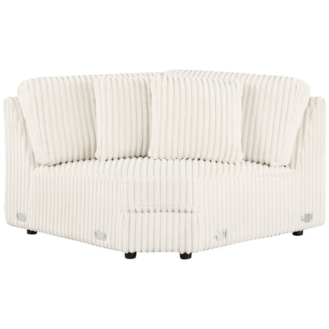 Leorio Upholstered Wedge Ivory