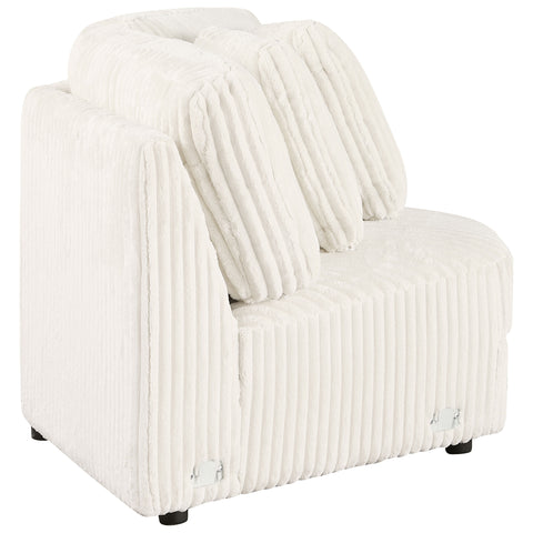 Leorio Upholstered Wedge Ivory