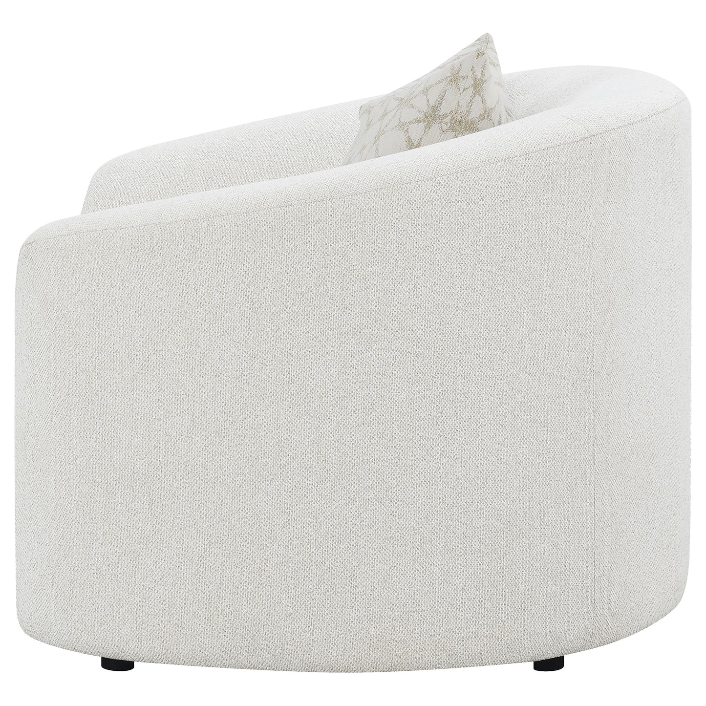 cascade boucle upholstered sloped arm accent chair lattelatte