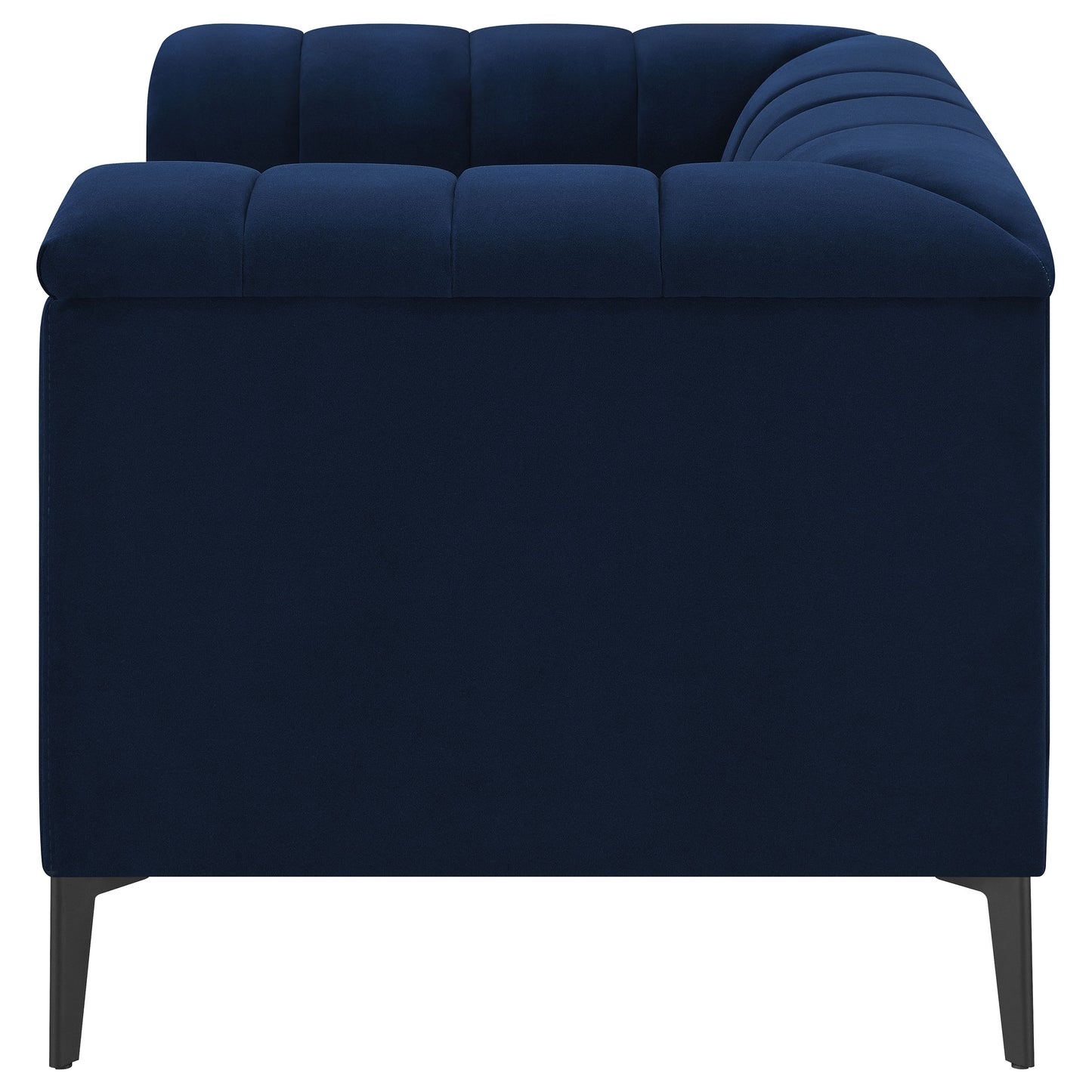 addison upholstered tuxedo arm tufted chair blueblue