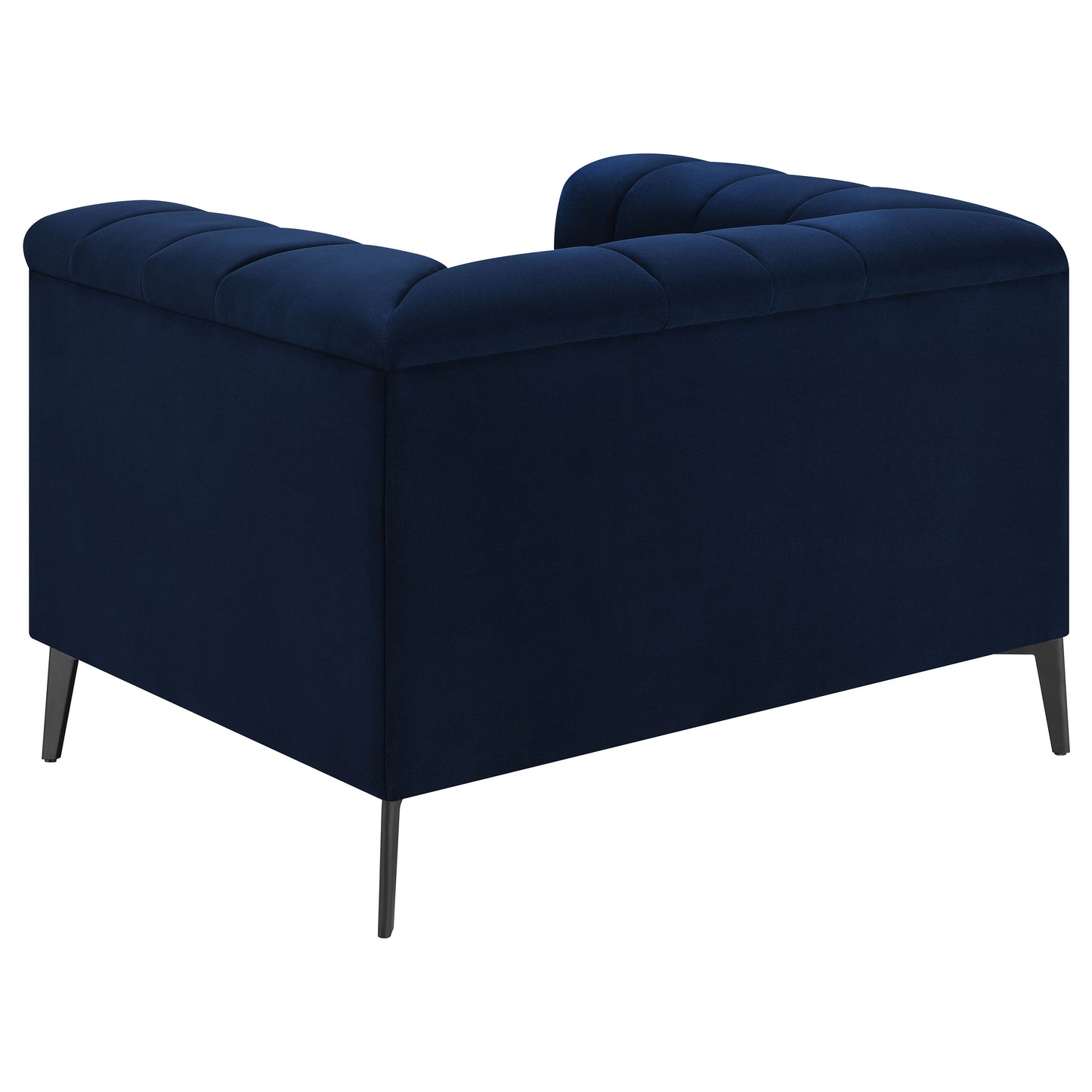 addison upholstered tuxedo arm tufted chair blueblue