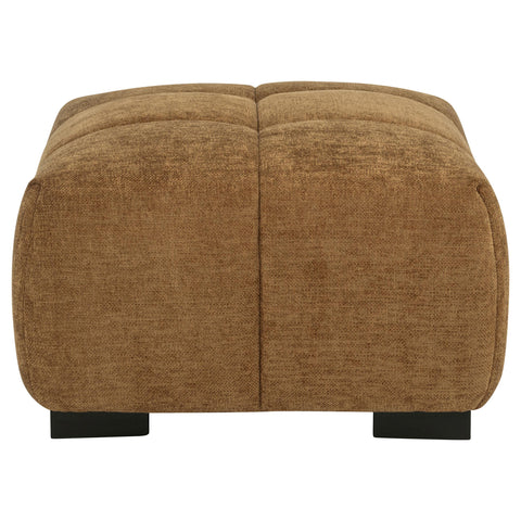 Schwartzman Upholstered Rectangular Ottoman Amber