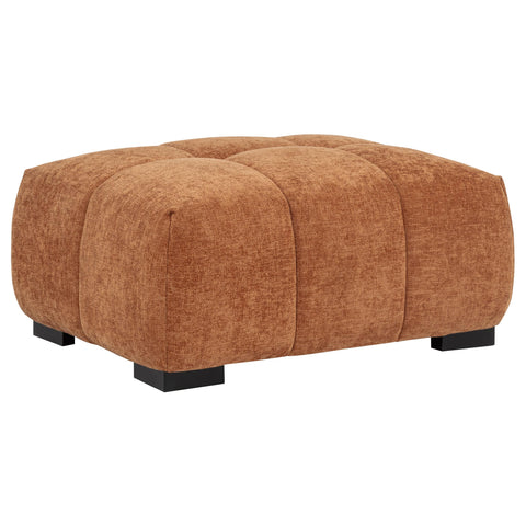 Schwartzman Upholstered Rectangular Ottoman Orange