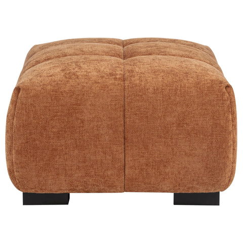 Schwartzman Upholstered Rectangular Ottoman Orange