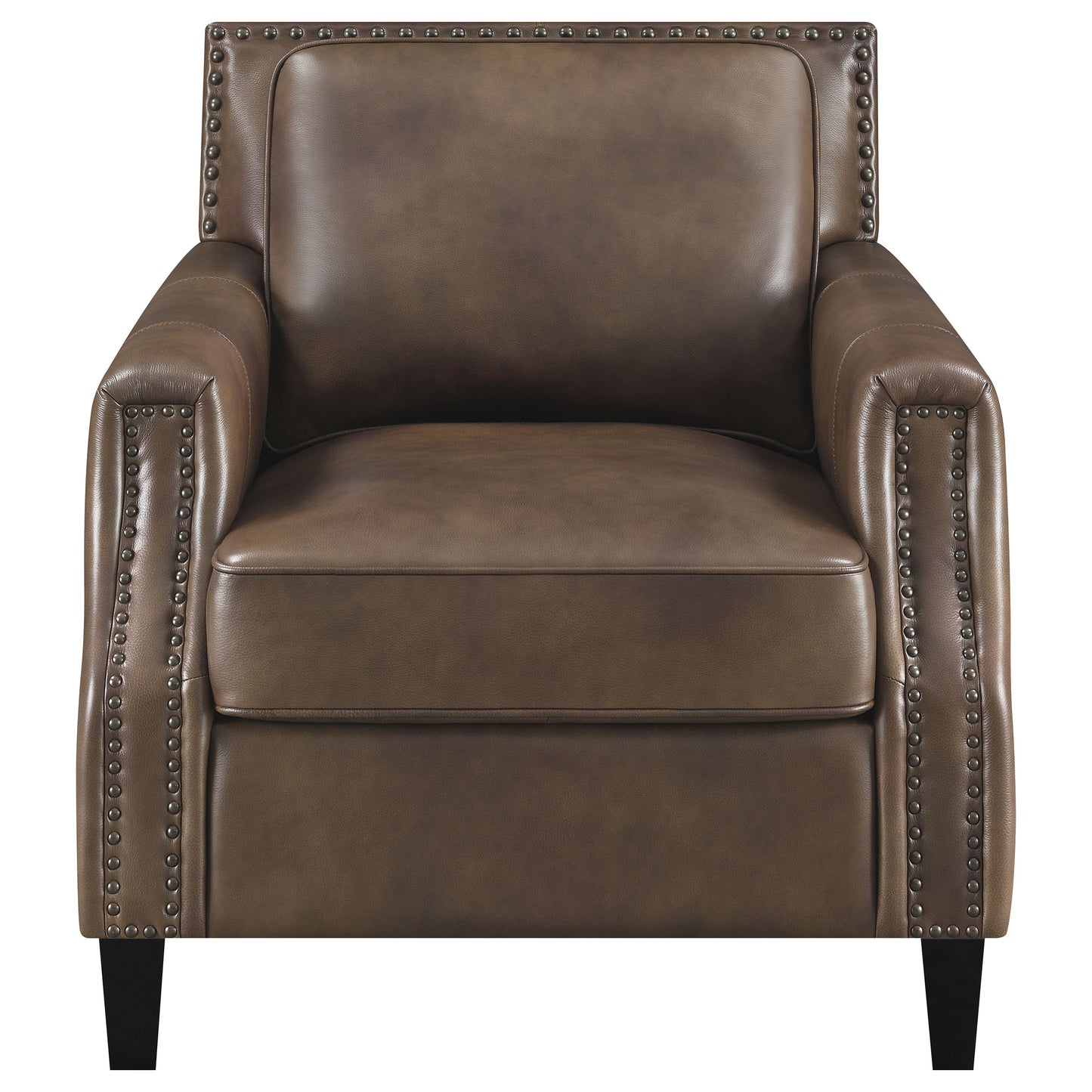 avalon upholstered recessed arm accent chair brown sugarbrown sugar