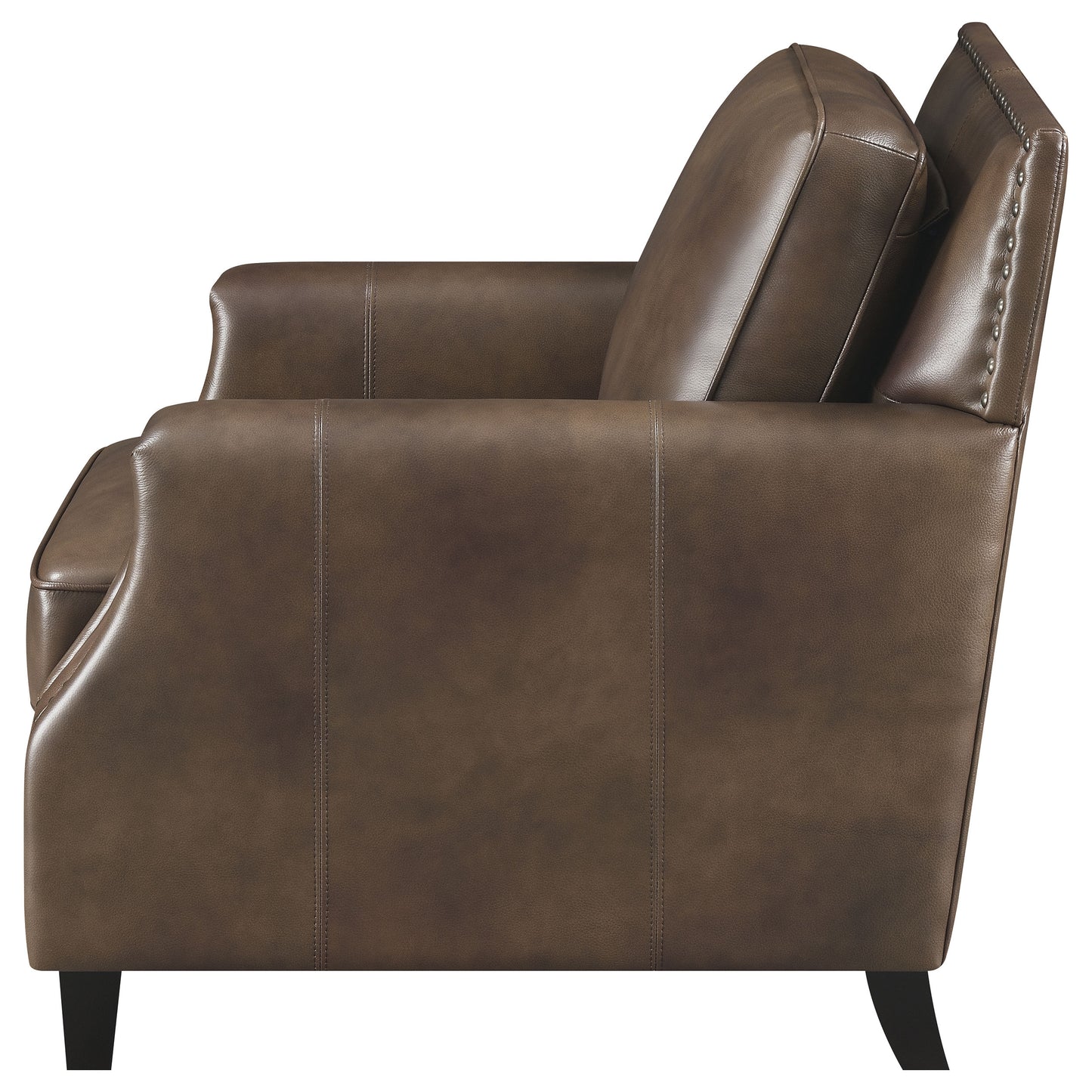 avalon upholstered recessed arm accent chair brown sugarbrown sugar