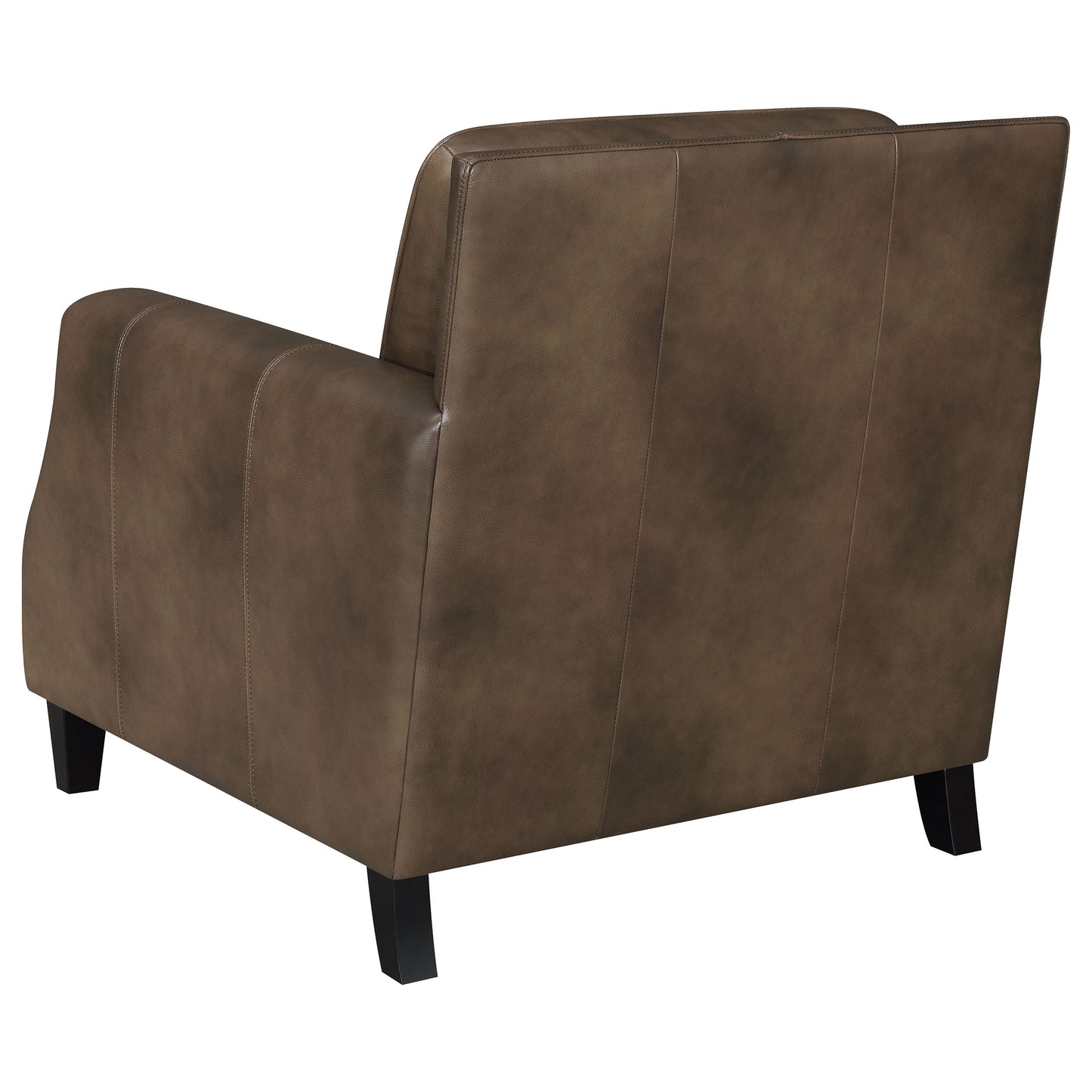 avalon upholstered recessed arm accent chair brown sugarbrown sugar