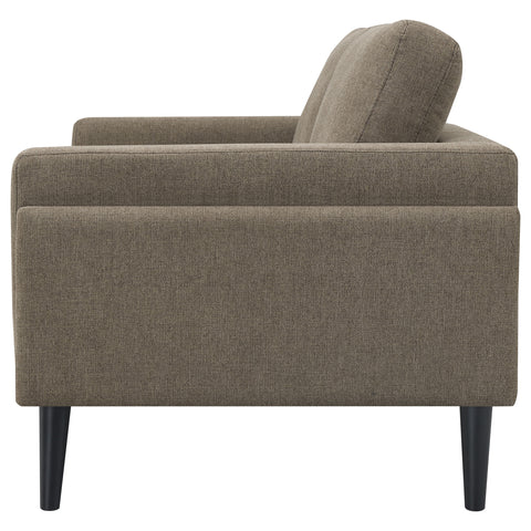 Jackman Upholstered Track Arm Loveseat BrownBrown