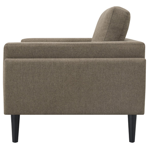 Jackman Upholstered Track Arm Accent Chair BrownBrown