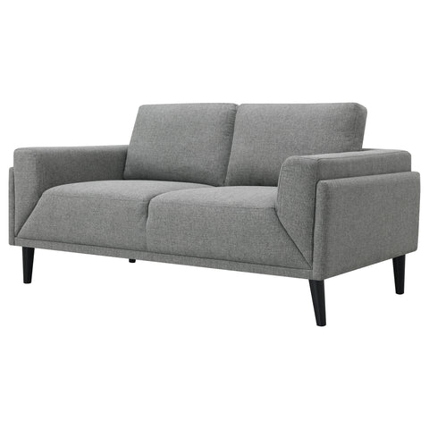 Jackman Upholstered Track Arm Loveseat GreyGrey