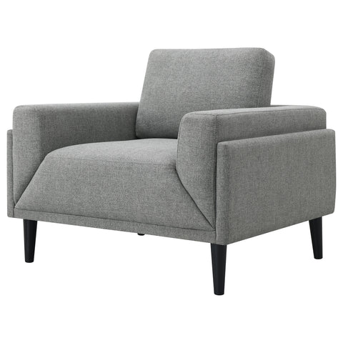 Jackman Upholstered Track Arm Accent Chair GreyGrey