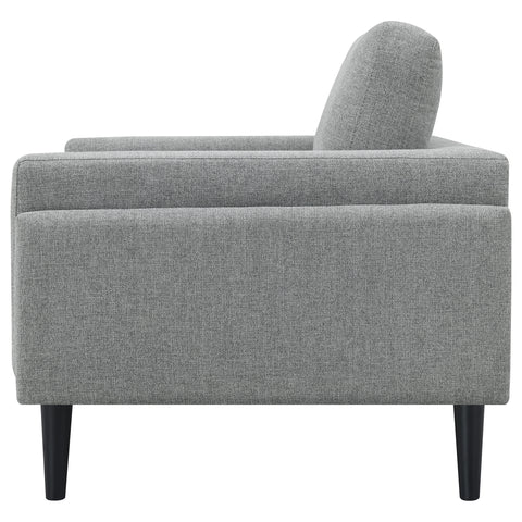 Jackman Upholstered Track Arm Accent Chair GreyGrey
