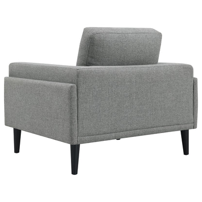 Jackman Upholstered Track Arm Accent Chair GreyGrey