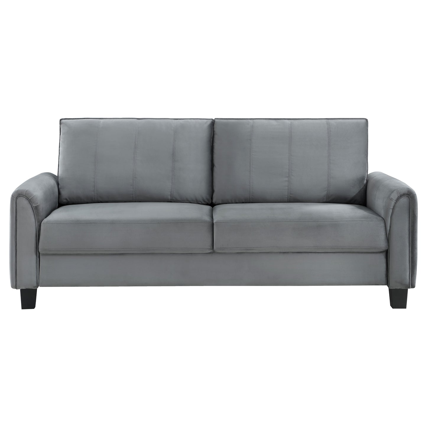 deja upholstered rolled arm sofa greygrey