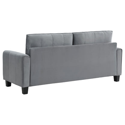 Deja Upholstered Rolled Arm Sofa GreyGrey