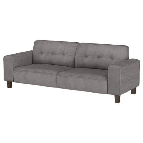 Leilani Upholstered Track Arm Tufted Sofa CharcoalCharcoal