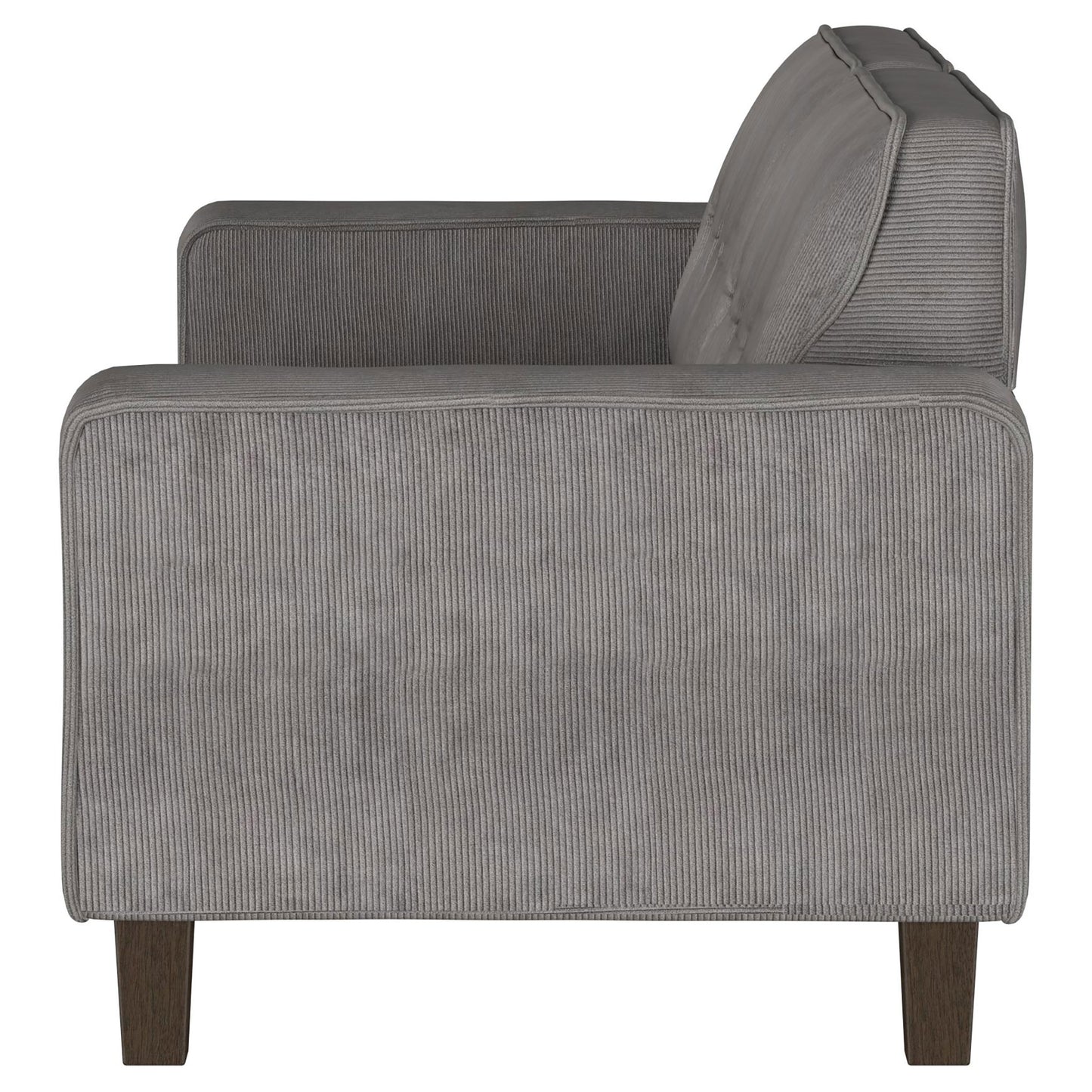 leilani upholstered track arm tufted sofa charcoalcharcoal