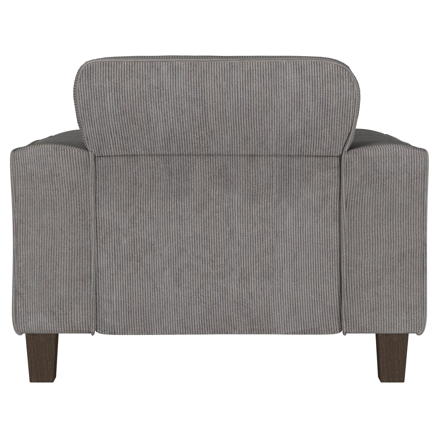 sandy upholstered track arm tufted accent chair charcoal