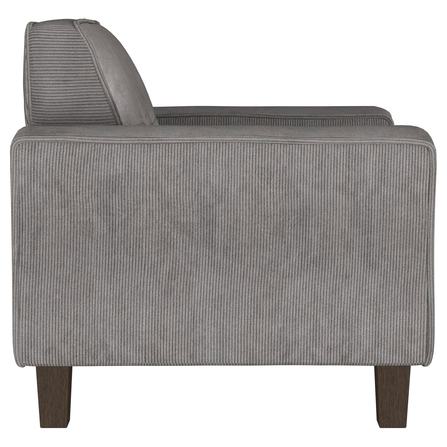 sandy upholstered track arm tufted accent chair charcoal