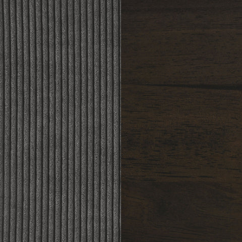 Leilani Upholstered Track Arm Tufted Accent Chair CharcoalCharcoal