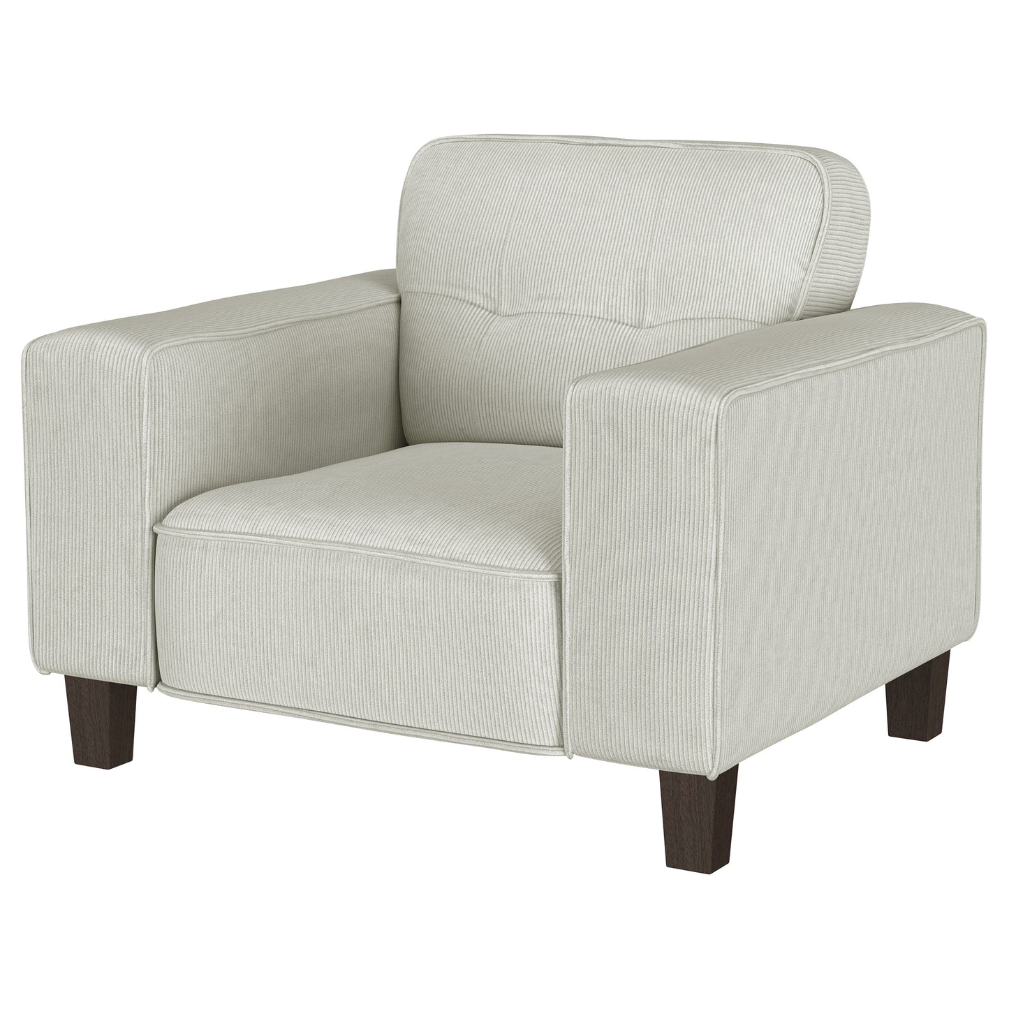 leilani upholstered track arm tufted accent chair greigegreige