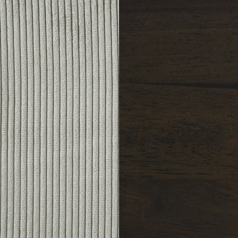 Leilani Upholstered Track Arm Tufted Accent Chair GreigeGreige