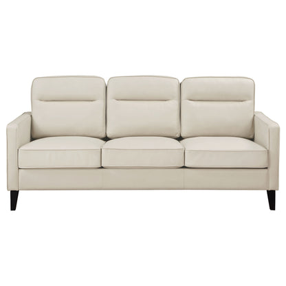 Rollo Upholstered Track Arm Sofa IvoryIvory
