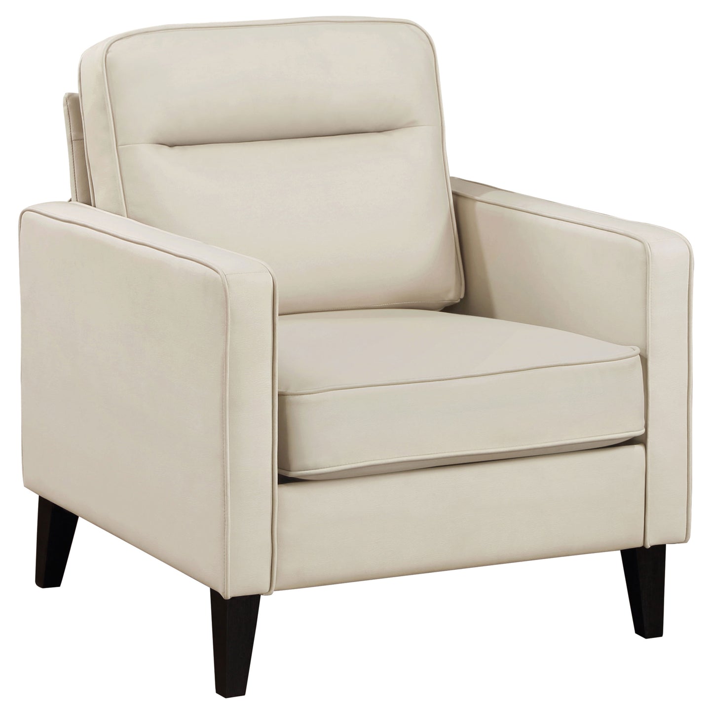 rollo upholstered track arm accent chair ivoryivory