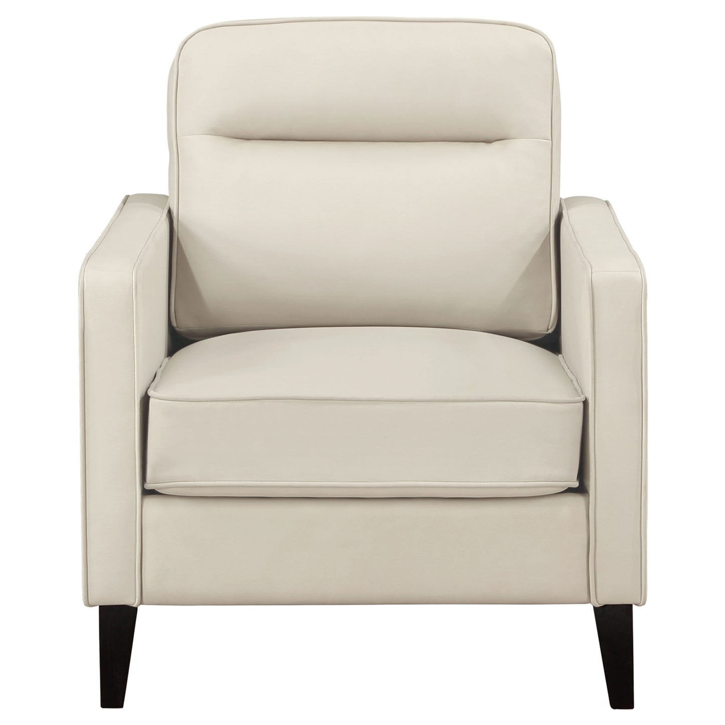 rollo upholstered track arm accent chair ivoryivory