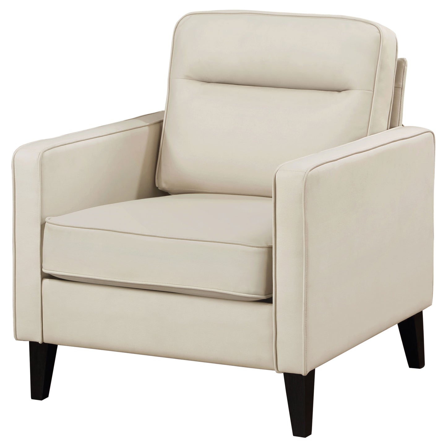 rollo upholstered track arm accent chair ivoryivory