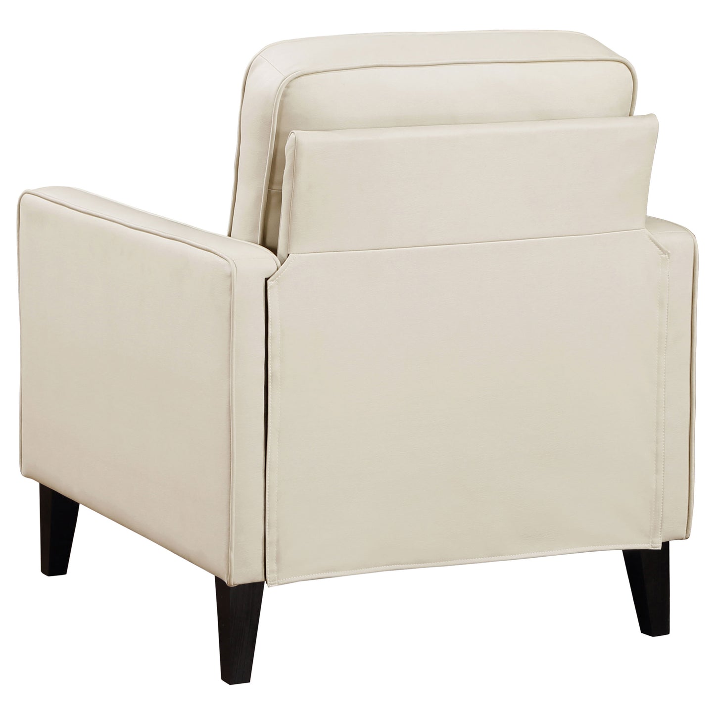 franco upholstered track arm accent chair ivory