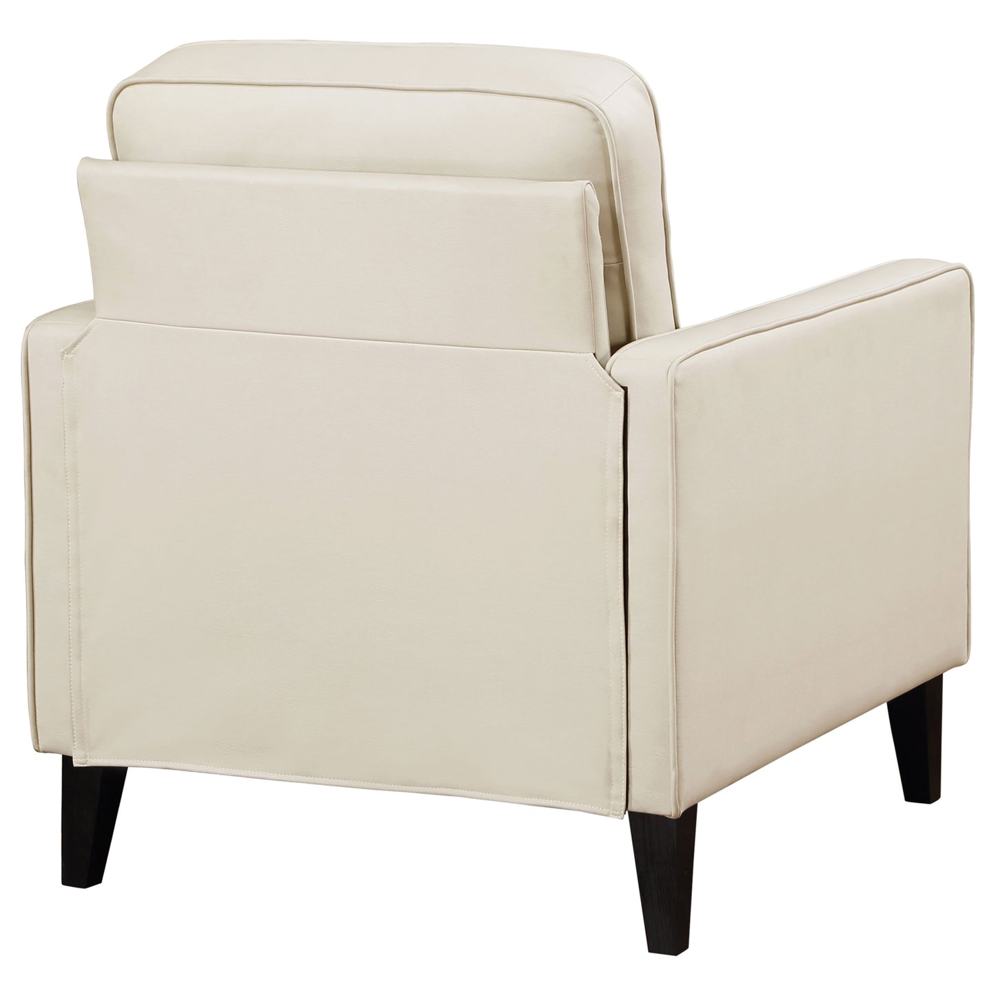 franco upholstered track arm accent chair ivory