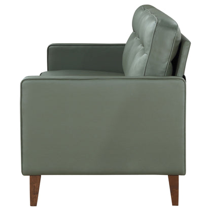 Rollo Upholstered Track Arm Sofa GreenGreen