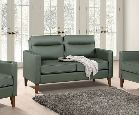 Rollo Upholstered Track Arm Loveseat GreenGreen