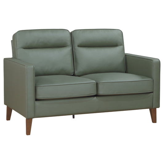 Rollo Upholstered Track Arm Loveseat GreenGreen