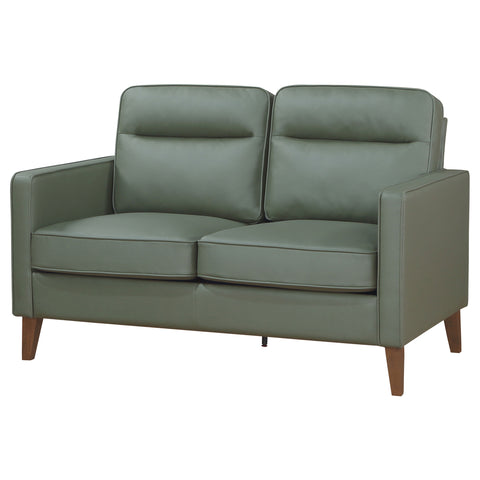 Rollo Upholstered Track Arm Loveseat GreenGreen