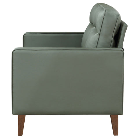 Rollo Upholstered Track Arm Loveseat GreenGreen