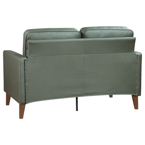 Rollo Upholstered Track Arm Loveseat GreenGreen