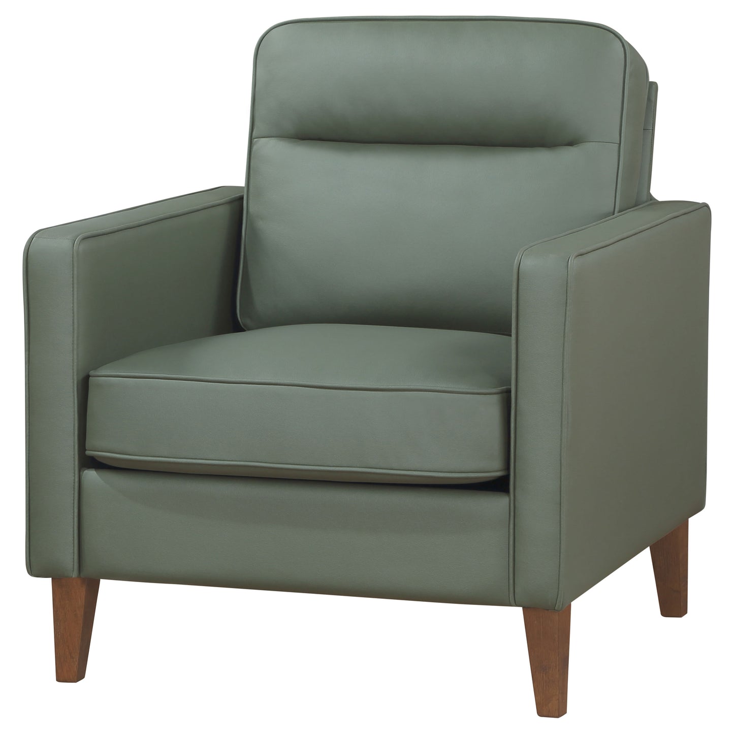 franco upholstered track arm accent chair green