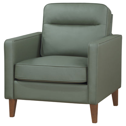 Rollo Upholstered Track Arm Accent Chair GreenGreen