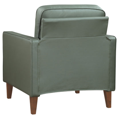 Rollo Upholstered Track Arm Accent Chair GreenGreen