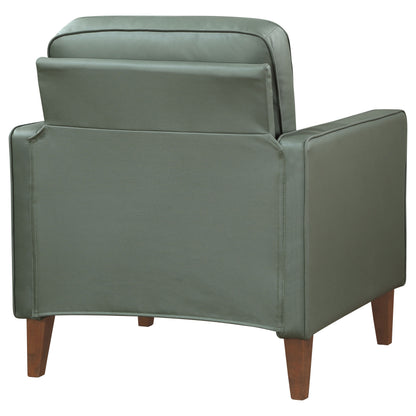 Franco Upholstered Track Arm Accent Chair Green