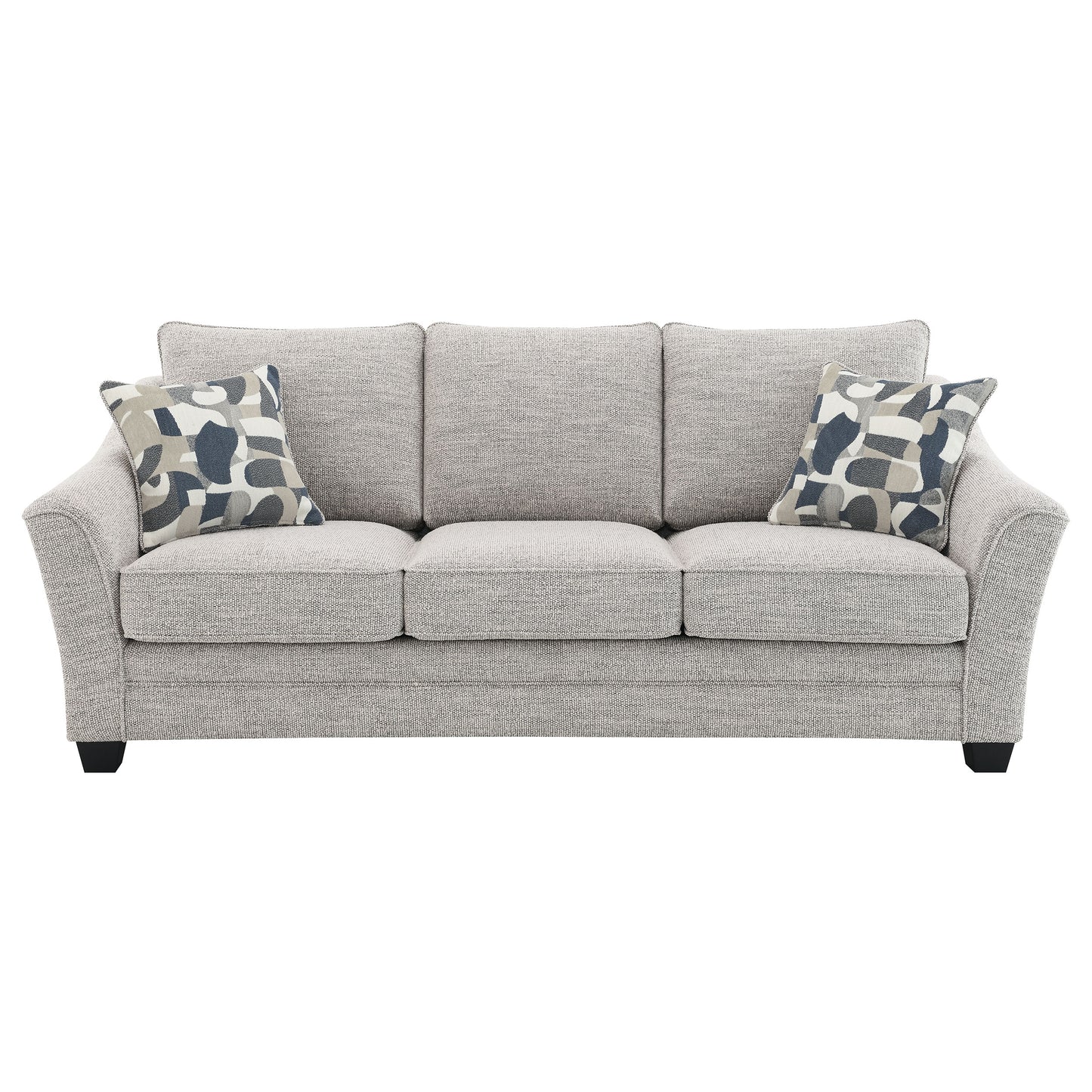 mccord boucle upholstered sofa light greylight grey