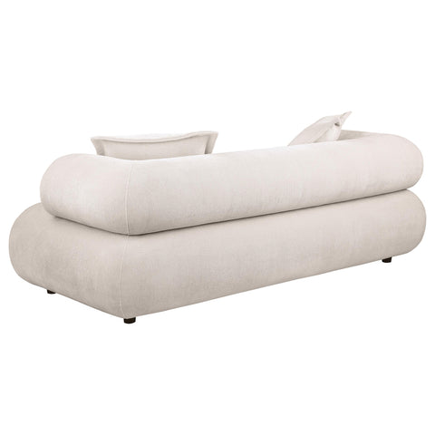 Casarin 2-Piece Chenille Sofa and Accent Chair Set Ivory