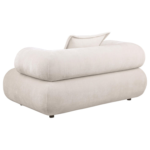 Casarin 2-Piece Chenille Sofa and Accent Chair Set Ivory