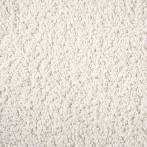 Amador Fabric Upholstered Round Track Arm Accent Chair White