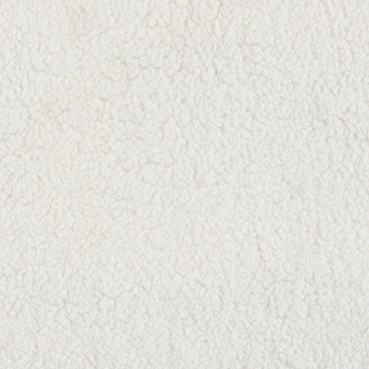 Tobias Faux Sheepskin Upholstered Sofa NaturalIvory