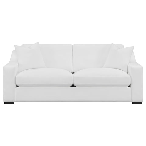 Mercer Upholstered Sloped Arm Sofa WhiteWhite