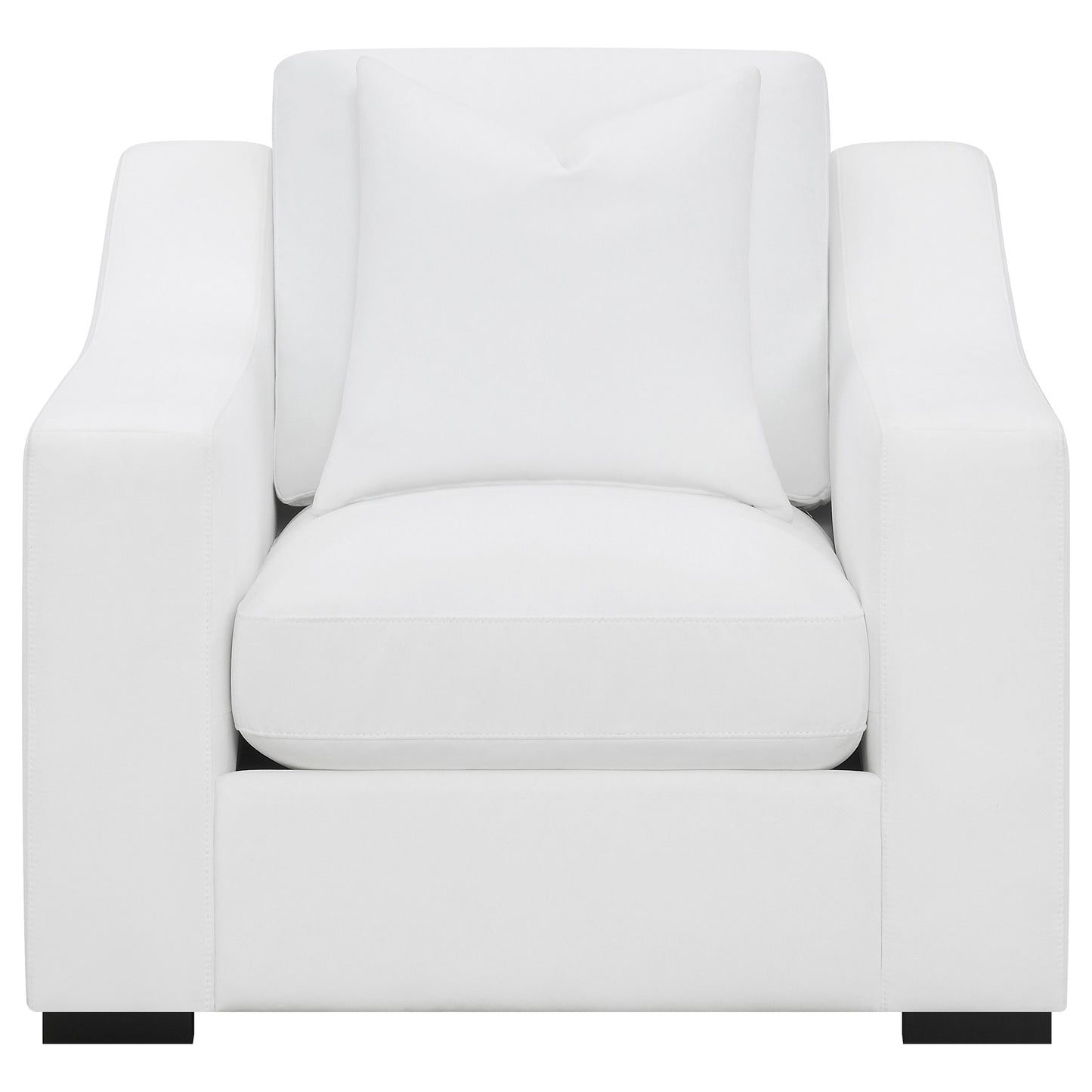 mercer upholstered sloped arm accent chair whitewhite