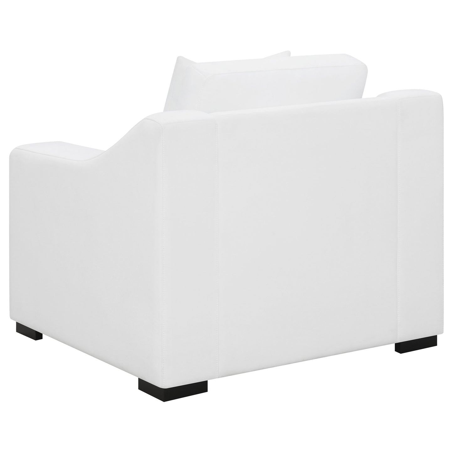 mercer upholstered sloped arm accent chair whitewhite